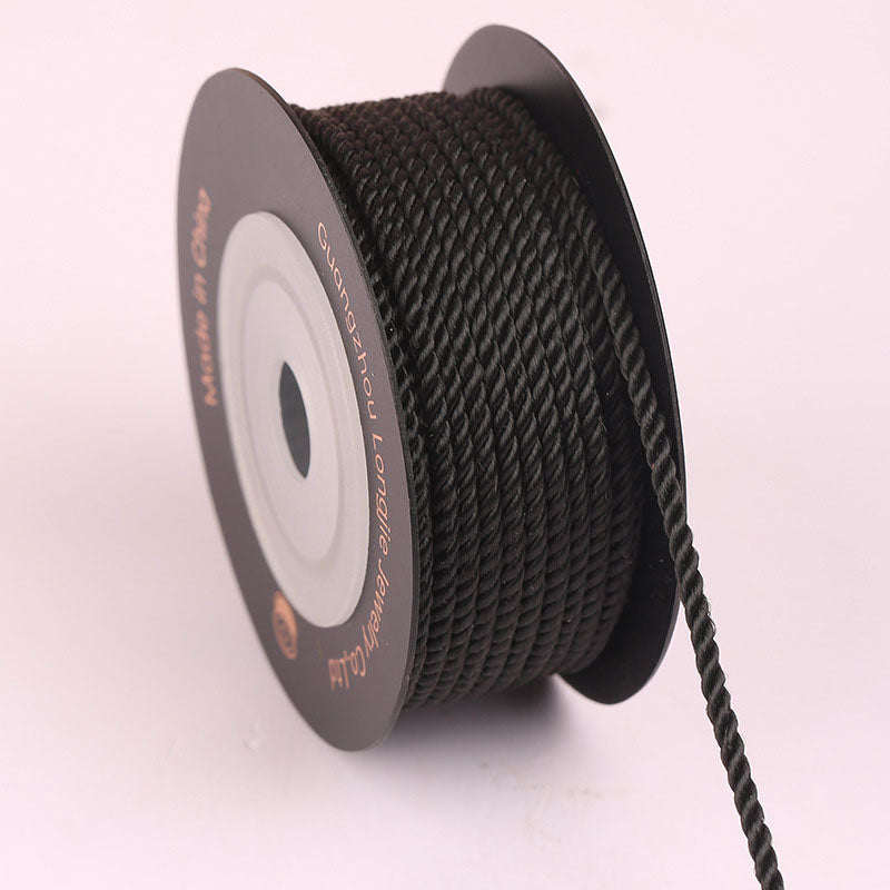 2.0mm Spiral Twisted Cord for Handmade Accessories, DIY Jewelry Weaving Rope, Chinese Knot Craft String, Durable Fade-Resistant Design