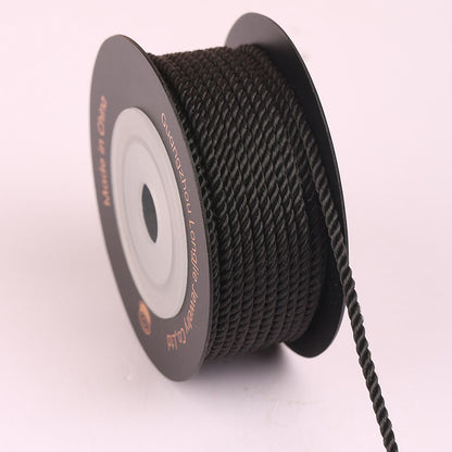 2.0mm Spiral Twisted Cord for Handmade Accessories, DIY Jewelry Weaving Rope, Chinese Knot Craft String, Durable Fade-Resistant Design