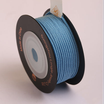 Soft Polyester Eight-Strand Cord 1.5mm, Individually Wrapped Craft Braiding String for Jewelry Design, Bracelet Making & DIY Creations