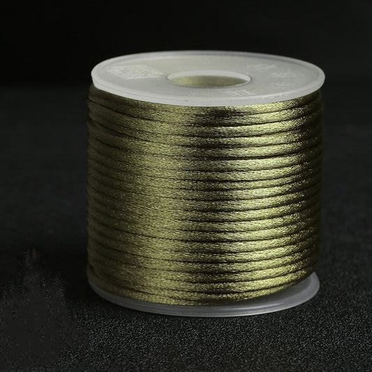 Multicolor 1.5mm Nylon Craft Cord for Chinese Knot & Bracelet Making, Korean Silk Style DIY Jewelry Thread, Handmade Braiding Supplies