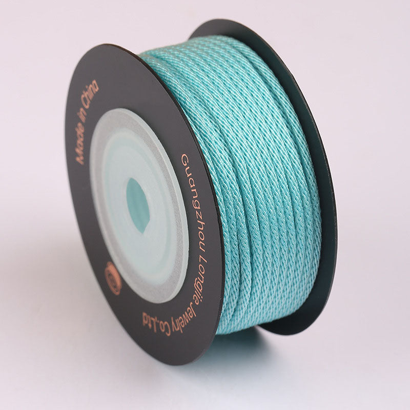 1.5mm Smooth Corn Pattern Craft Cord for Jewelry Projects, Polyester Braided String for DIY Bracelets, Necklaces & Handmade Accessories