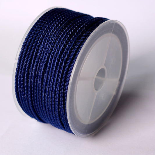 2.0mm Polyester Dragon Scale Braided Rope for DIY Craft Jewelry, Wrist Cord Making, Necklace Decoration, Multi-Color Handmade String