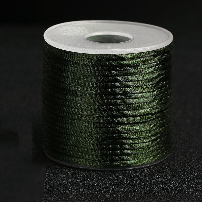2mm Smooth Korean Silk Thread for Handcrafted Bracelets, Necklace Cords & Creative Knot Art