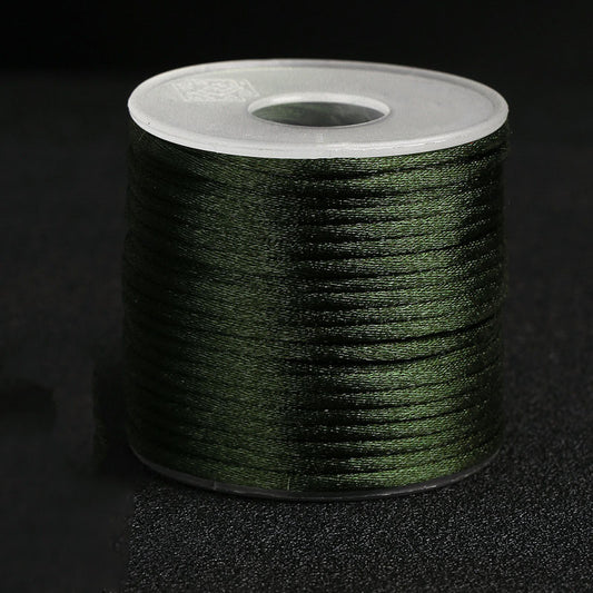 2mm Smooth Korean Silk Thread for Handcrafted Bracelets, Necklace Cords & Creative Knot Art