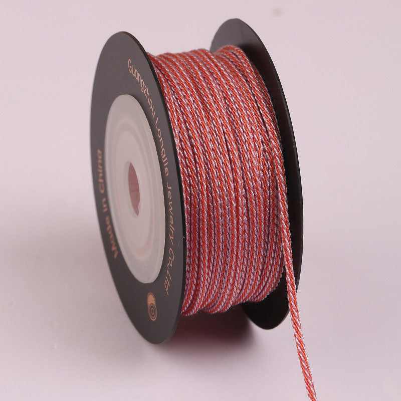 Decorative 1.5mm Dragon Beard Rope for Handmade Jewelry Projects, Square Polyester String for Bracelets, Necklaces & DIY Craftin