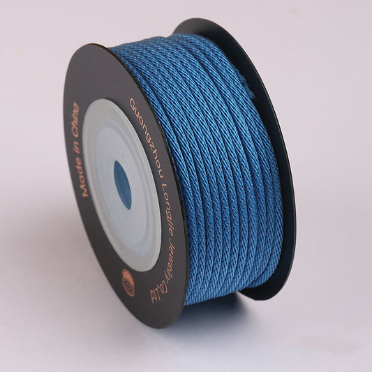 Soft 1.5mm Corn Braiding Rope for DIY Jewelry Design, Bracelet & Necklace Weaving Cord, Polyester Craft Thread with Multiple Colors