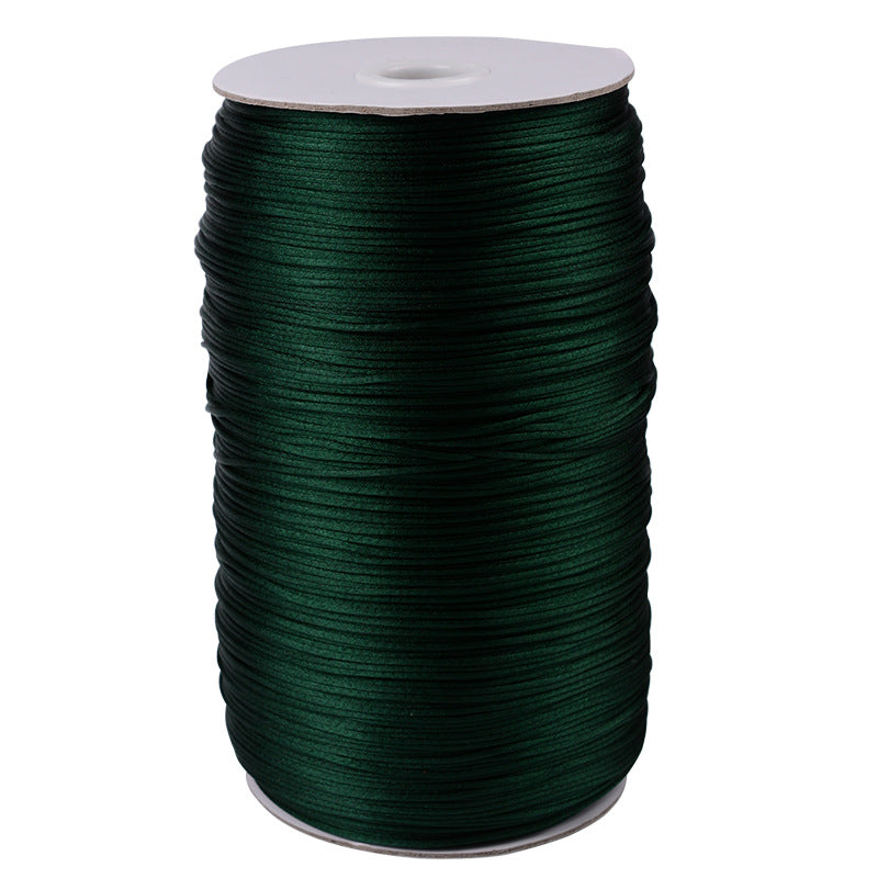 1.5mm Nylon Chinese Knotting Cord – Korean Silk Style Craft String for Jewelry Making, DIY Braiding & Weaving Rope, Fade-Resistant Beading Thread, 500m Bulk Spool