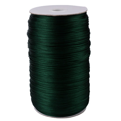 1.5mm Nylon Chinese Knotting Cord – Korean Silk Style Craft String for Jewelry Making, DIY Braiding & Weaving Rope, Fade-Resistant Beading Thread, 500m Bulk Spool