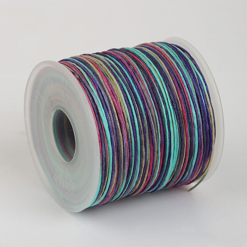 0.7mm Fine Nylon Thread with Mixed Colors for Knot Craft and Jewelry Assembly