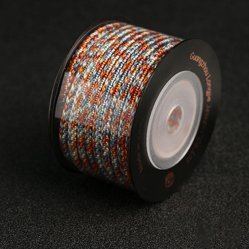 Thick 3.5mm Woven Craft Cord for Jewelry Making & Hand Knotted Accessories, DIY Decorative Rope for Creative Use