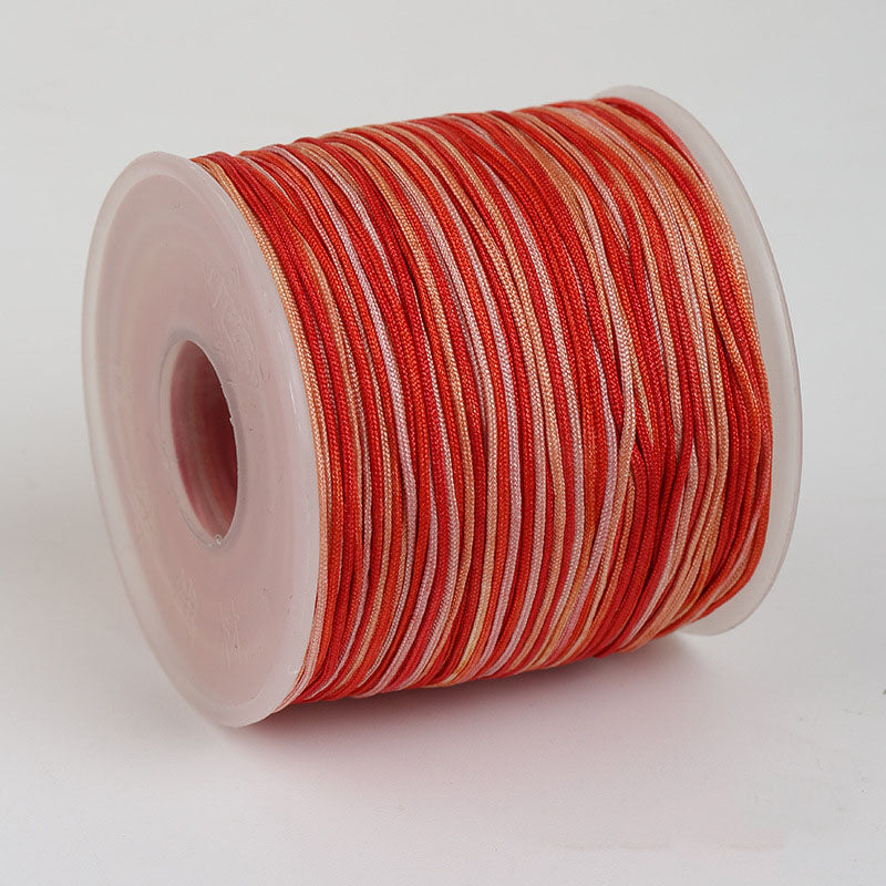 0.7mm Fine Nylon Thread with Mixed Colors for Knot Craft and Jewelry Assembly