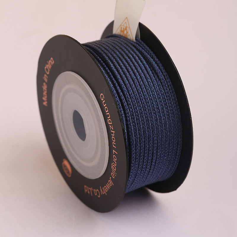 Soft Polyester Eight-Strand Cord 1.5mm, Individually Wrapped Craft Braiding String for Jewelry Design, Bracelet Making & DIY Creations