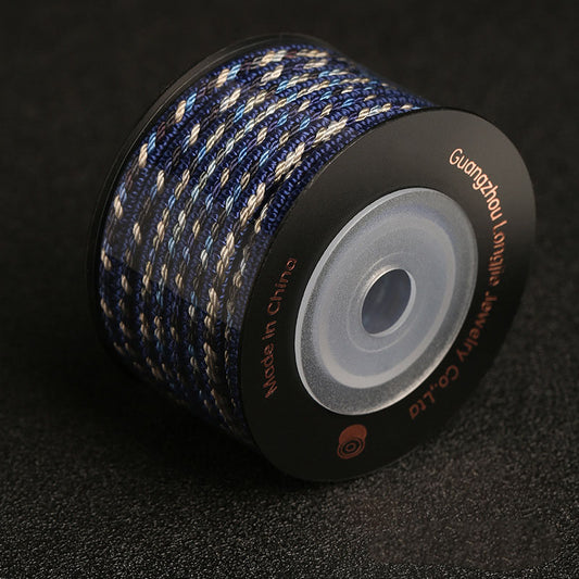8-Strand 3.5mm Artisan Rope for Handmade Bracelets, Traditional Knot Cord, Decorative Wrist String, Color Assortment