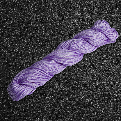 1mm Nylon Weaving String for Bracelet Crafting, Pendant Assembly and Ornamental Handmade Designs, Various Colors