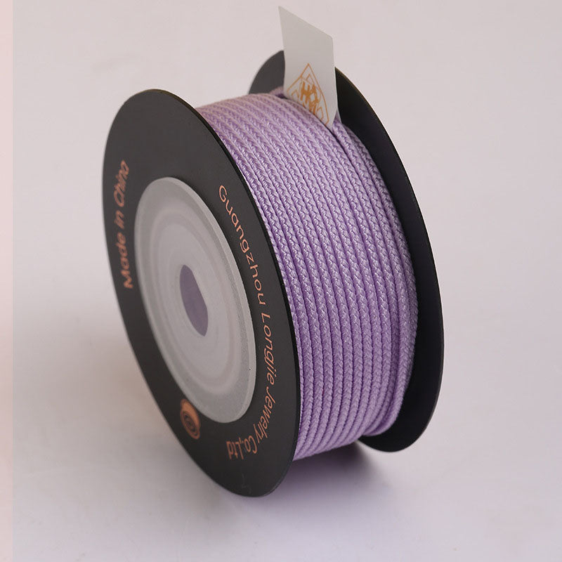 Soft Polyester Eight-Strand Cord 1.5mm, Individually Wrapped Craft Braiding String for Jewelry Design, Bracelet Making & DIY Creations