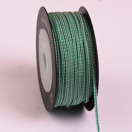 1.5mm Square Polyester Cord for Bodhi Bead Weaving, Dragon Beard Bracelet String, DIY Necklace Craft Rope, Multi-Color Options