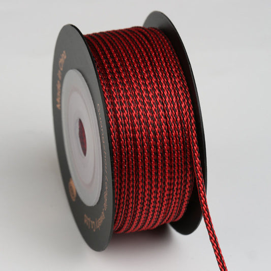 1.5mm Dragon Beard Style Braided String for Handmade Jewelry, DIY Wristband & Pendant Making, Traditional Weaving Craft Cord