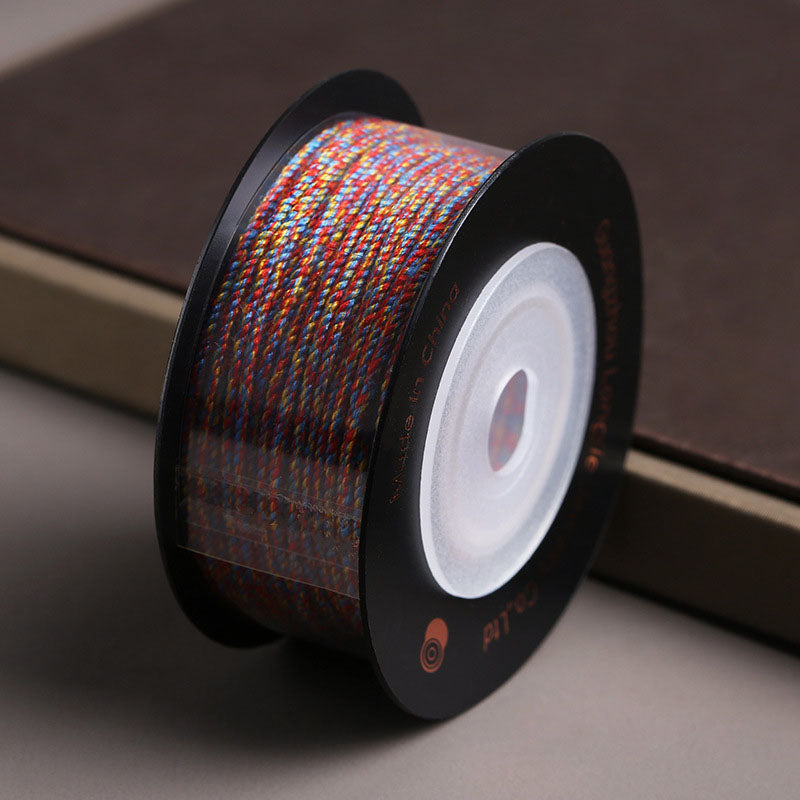 Dunhuang Color Series 1.2mm Cotton Blend Braiding Thread for Jewelry & Hand-Knot Crafts