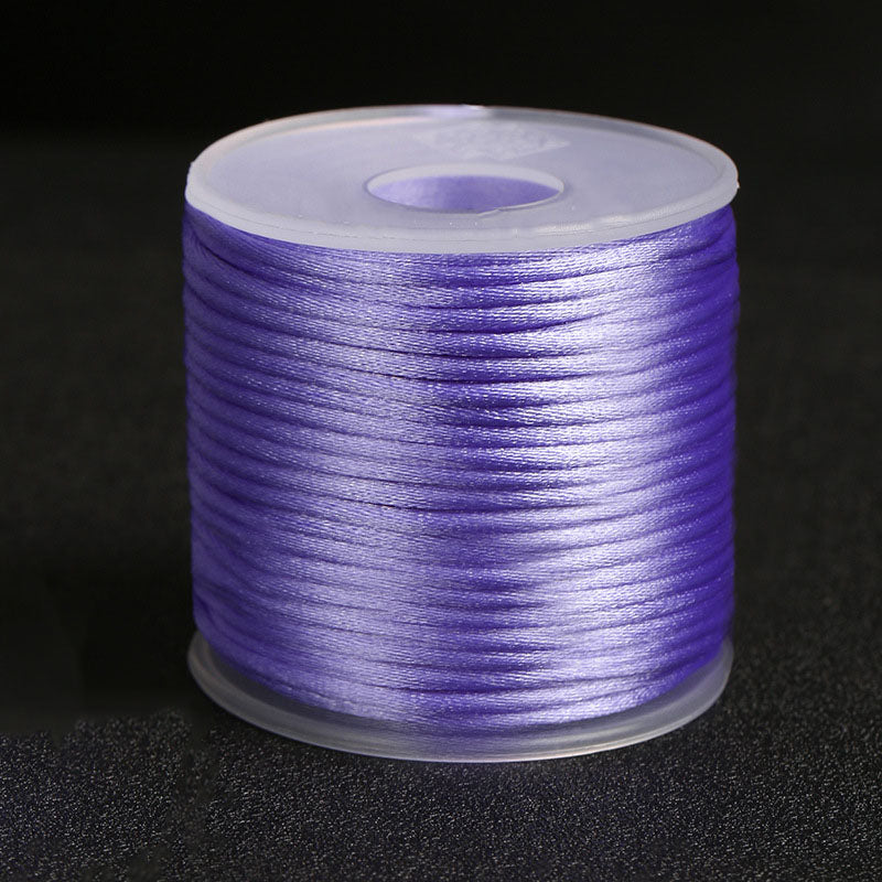 2mm Decorative Nylon Silk Cord for Handmade Accessories, Lucky Bracelets & Pendant Weaving