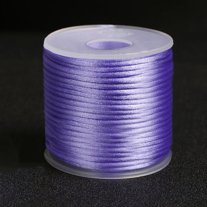 2mm Decorative Nylon Silk Cord for Handmade Accessories, Lucky Bracelets & Pendant Weaving