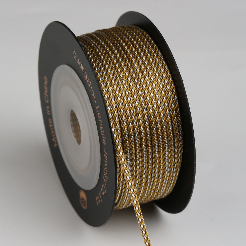 1.5mm Dragon Beard Style Braided String for Handmade Jewelry, DIY Wristband & Pendant Making, Traditional Weaving Craft Cord