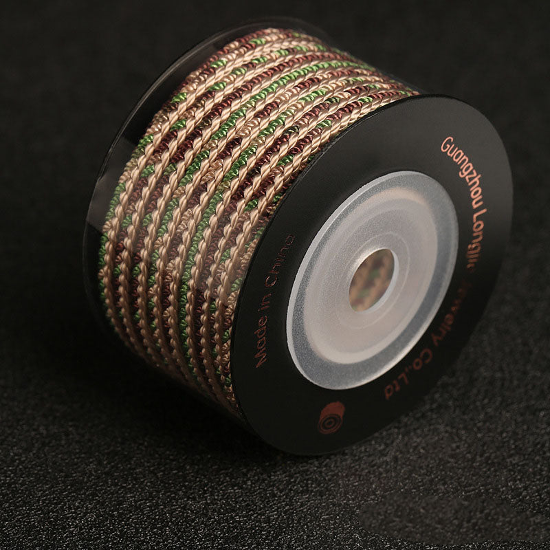 Thick 3.5mm Woven Craft Cord for Jewelry Making & Hand Knotted Accessories, DIY Decorative Rope for Creative Use