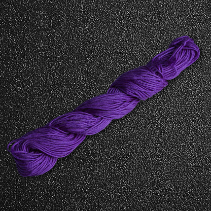 1mm Decorative Nylon Thread for Knot Art, Jewelry Construction and DIY Braided Accessories, Multiple Shades