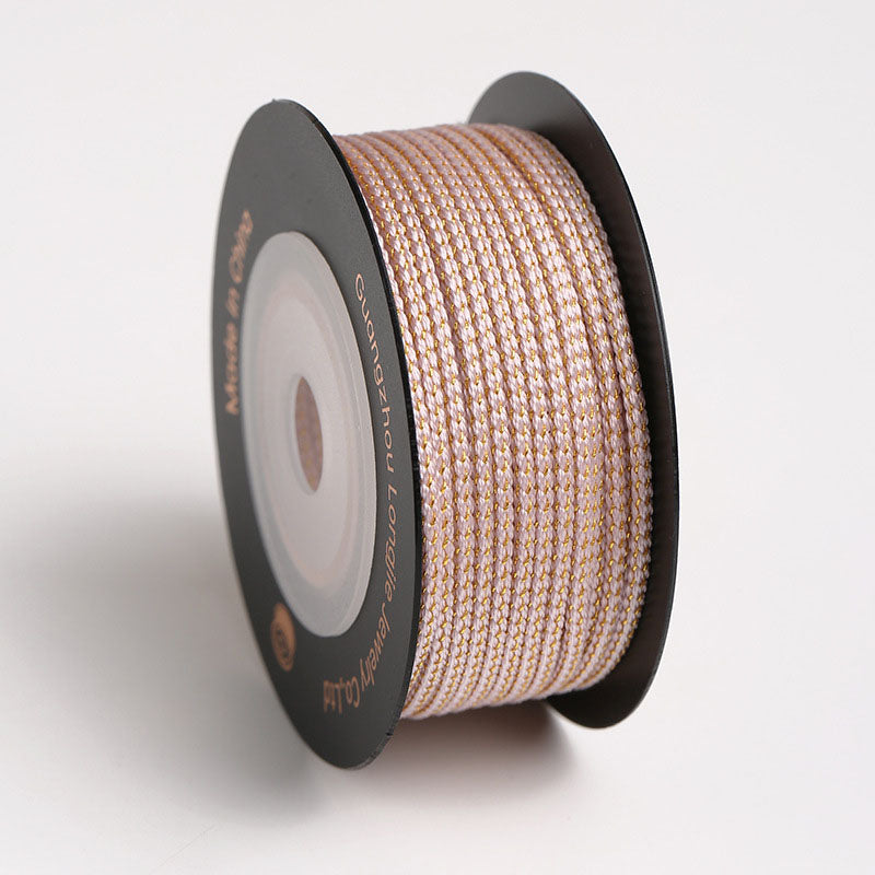 Decorative 1.8mm Mambo Braiding Cord, Starry Jewelry Rope for Friendship Bracelets, Beading Projects & DIY Handcrafts