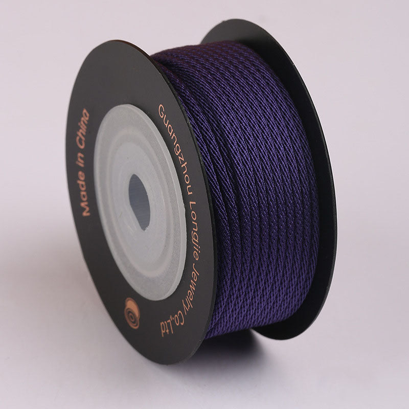 1.5mm Decorative Corn Cord for Handmade Jewelry, Flexible Polyester String for Bracelet Making, Wristband Weaving & DIY Craft Projects