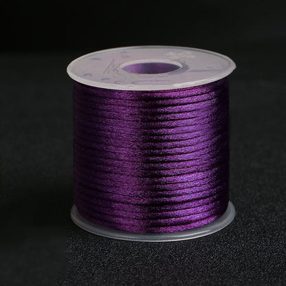 2mm Decorative Nylon Silk Cord for Handmade Accessories, Lucky Bracelets & Pendant Weaving