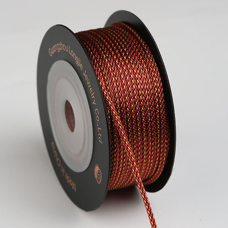 1.5mm Dragon Beard Style Braided String for Handmade Jewelry, DIY Wristband & Pendant Making, Traditional Weaving Craft Cord