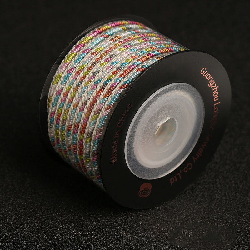 Thick 3.5mm Woven Craft Cord for Jewelry Making & Hand Knotted Accessories, DIY Decorative Rope for Creative Use