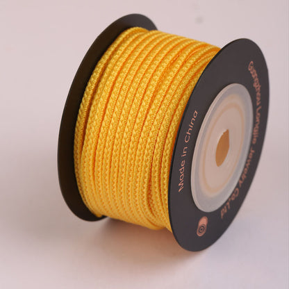 Decorative 8-Strand Cord for Jewelry Crafts, 2.5mm Soft Braided String for Bracelet Making, Knotting & Creative DIY Use