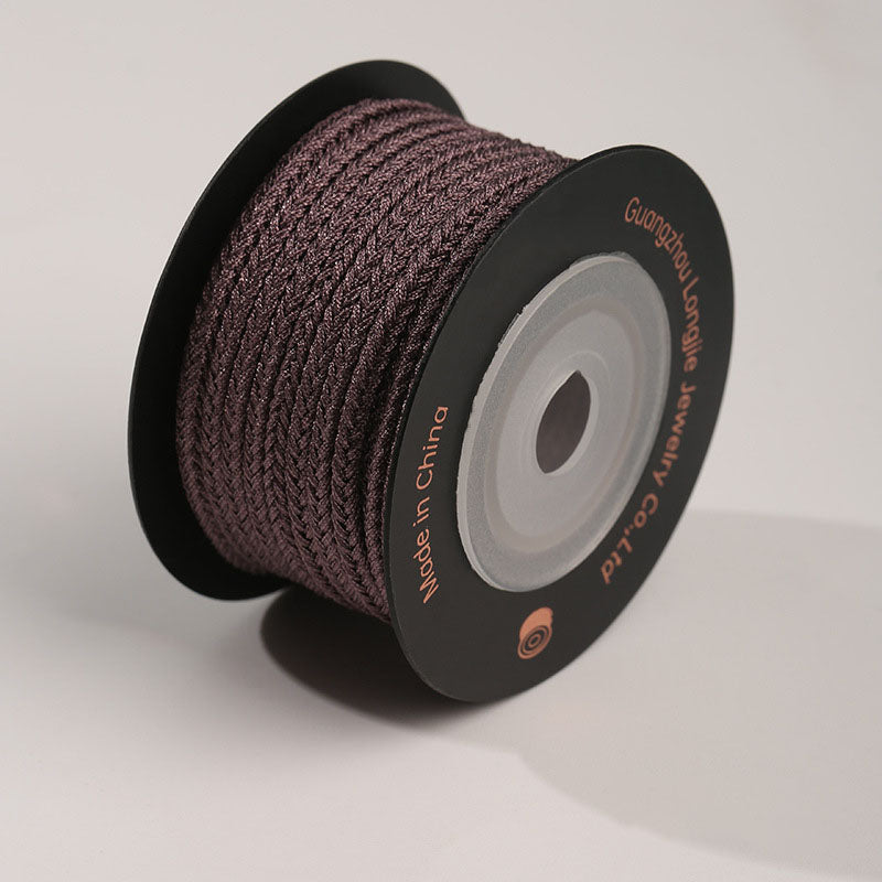 3.0mm Durable Woven Cord for Jewelry Making & Handmade Decoration, Nylon Braided Rope for Wristbands, Pendants & DIY Craft Use