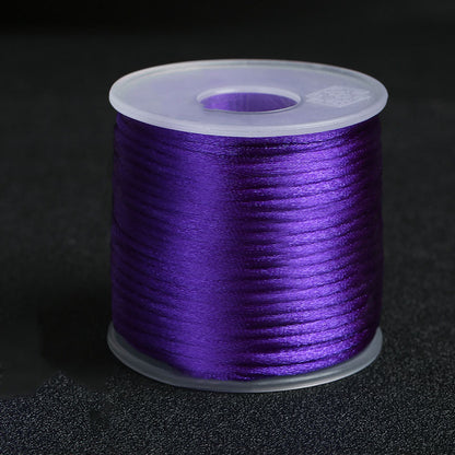 2mm Decorative Nylon Silk Cord for Handmade Accessories, Lucky Bracelets & Pendant Weaving