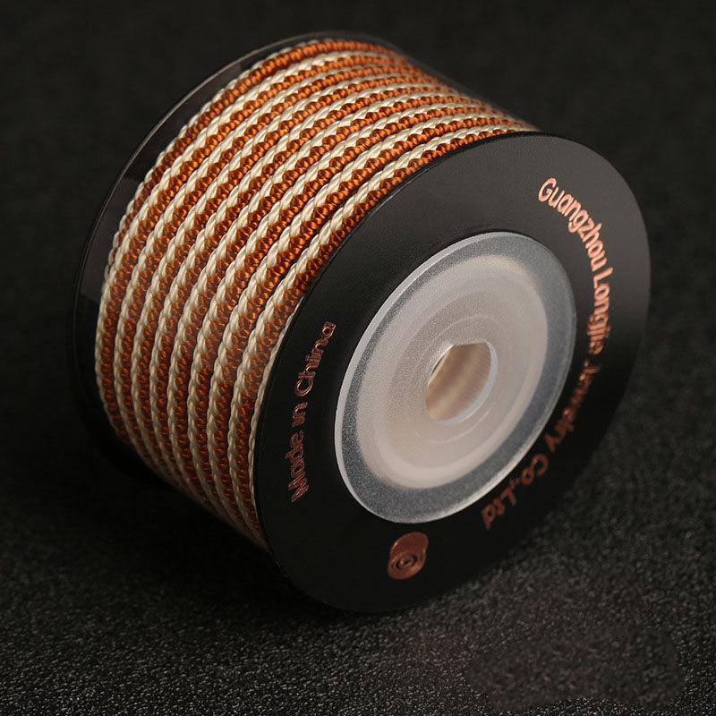 Thick 3.5mm Woven Craft Cord for Jewelry Making & Hand Knotted Accessories, DIY Decorative Rope for Creative Use