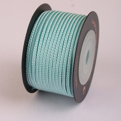 Decorative 8-Strand Cord for Jewelry Crafts, 2.5mm Soft Braided String for Bracelet Making, Knotting & Creative DIY Use