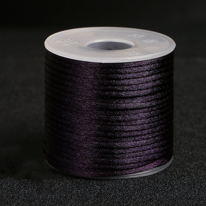 2mm Decorative Nylon Silk Cord for Handmade Accessories, Lucky Bracelets & Pendant Weaving