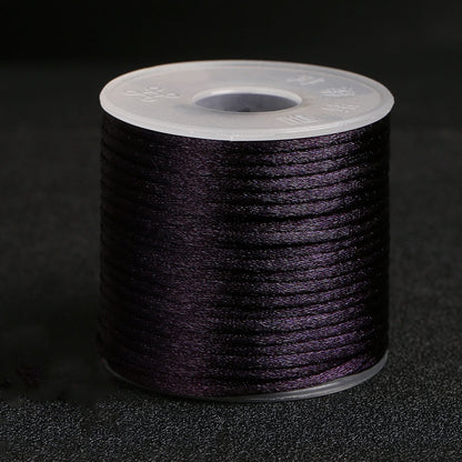 2mm Decorative Nylon Silk Cord for Handmade Accessories, Lucky Bracelets & Pendant Weaving