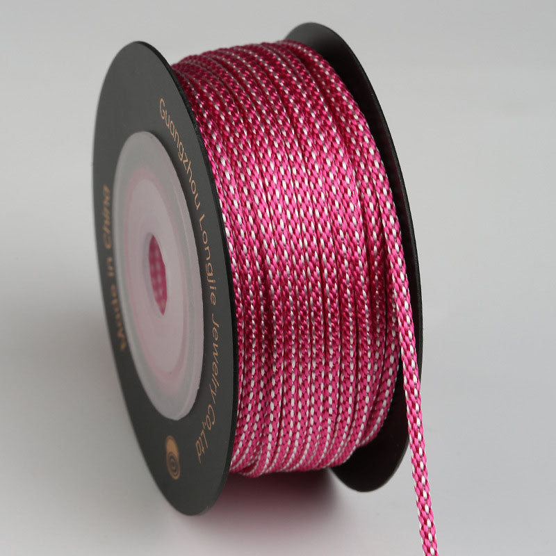 1.5mm Dragon Beard Style Braided String for Handmade Jewelry, DIY Wristband & Pendant Making, Traditional Weaving Craft Cord