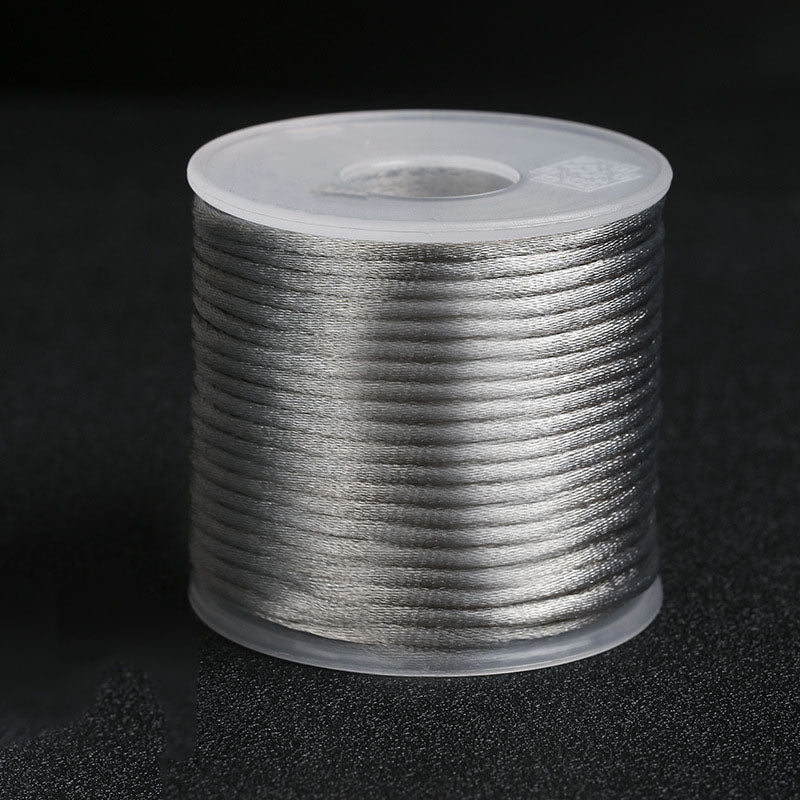 2mm Decorative Nylon Silk Cord for Handmade Accessories, Lucky Bracelets & Pendant Weaving
