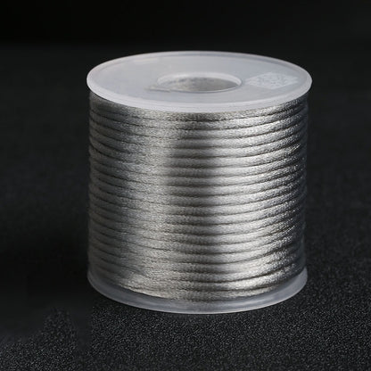 2mm Decorative Nylon Silk Cord for Handmade Accessories, Lucky Bracelets & Pendant Weaving