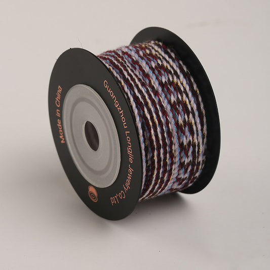 Starry Style 2.2mm Cotton Twisted Cord for Handmade Jewelry, Bracelet Making Rope, DIY Craft String with Multi-Color Options