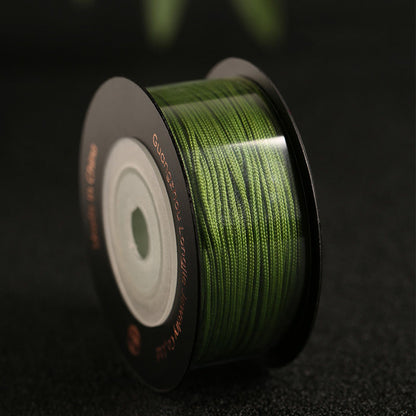 1mm Vibrant Nylon Jewelry Thread, Flexible Craft Cord for Bracelet, Necklace & Ornament Making