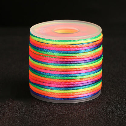 2mm Decorative Nylon Silk Cord for Handmade Accessories, Lucky Bracelets & Pendant Weaving