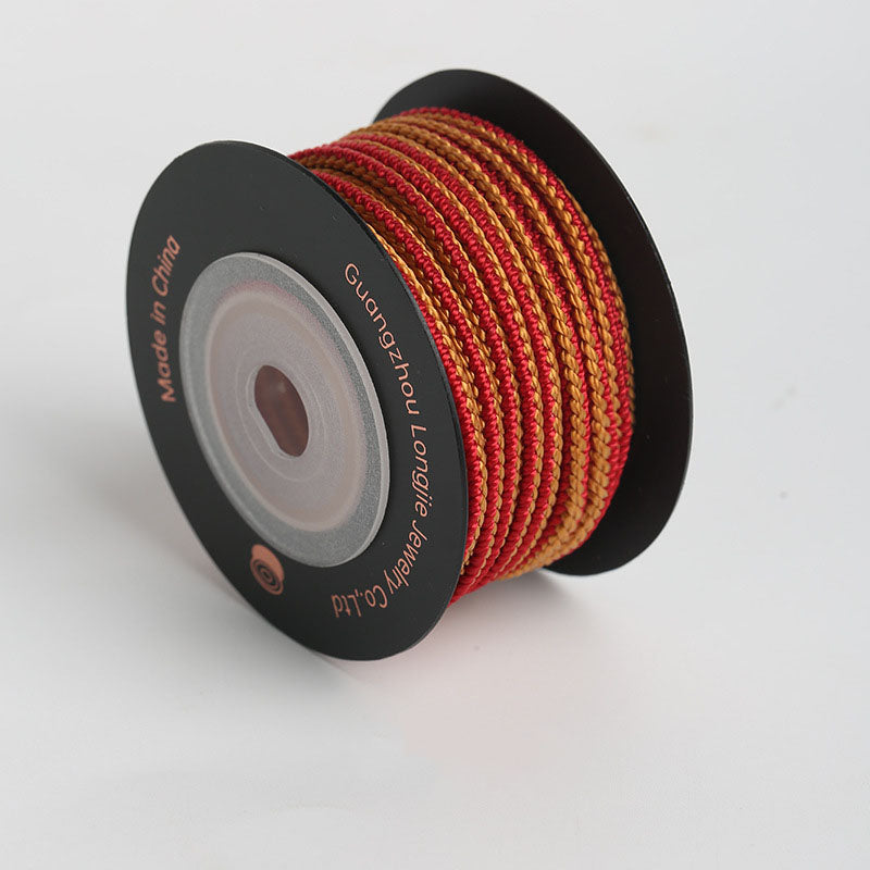 3mm Ethnic Pattern Craft String, Braided Decorative Cord for Handmade Bracelets, Charms & Accessories