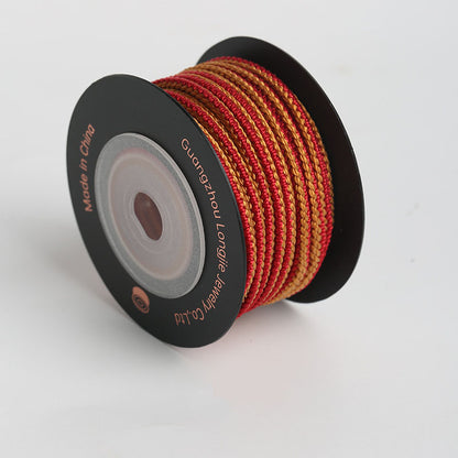 3mm Ethnic Pattern Craft String, Braided Decorative Cord for Handmade Bracelets, Charms & Accessories