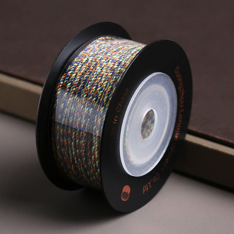 Handmade Knotting Cord 1.2mm Cotton Blend Fiber for DIY Jewelry Weaving & Decorative Projects