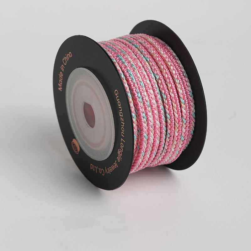 3mm Ethnic Pattern Craft String, Braided Decorative Cord for Handmade Bracelets, Charms & Accessories