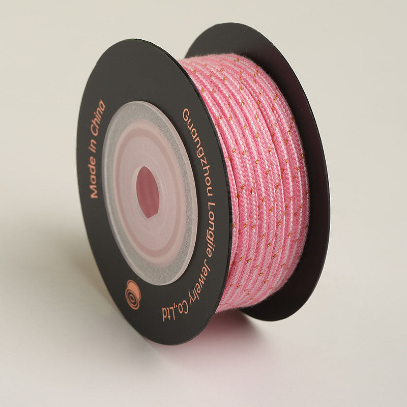 DIY Bracelet Making Cord 2.0mm, Polyester Cotton Ethnic Rope for Handmade Jewelry & Creative Craft Use